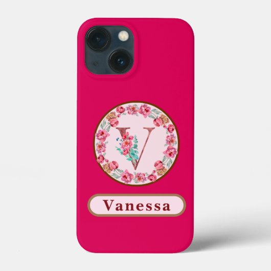 モノグラムVフローラカスタム Case-Mate iPhoneケース (裏面)