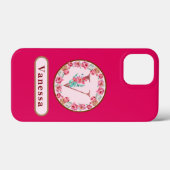 モノグラムVフローラカスタム Case-Mate iPhoneケース (裏面 (横))
