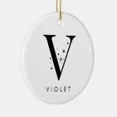 モノグラムV天名 セラミックオーナメント (右)