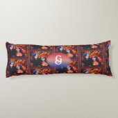 モノグラムVallartaカトリナス花と蝋燭1718 ボディピロー (裏面)