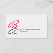 モノグラムVisittenkarten 名刺 (裏面)