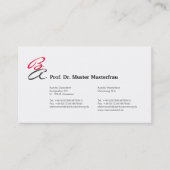 モノグラムVisittenkarten 名刺 (正面)