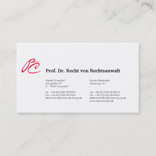 モノグラムVisittenkarten 名刺