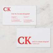 モノグラムVisittenkarten 名刺 (正面/裏面)