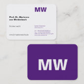 モノグラムVisittenkarten 名刺 (正面/裏面)