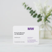 モノグラムVisittenkarten 名刺 (スタンド正面)