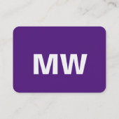 モノグラムVisittenkarten 名刺 (裏面)