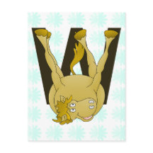 モノグラムWおもしろいポニパーソナライズされたー