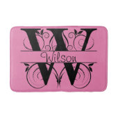 モノグラムWイニシャルバス、キッチンマット選択カラー バスマット (正面)