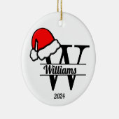 モノグラムWファミリー | 両面 セラミックオーナメント (右)