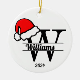 モノグラムWファミリー | 両面 セラミックオーナメント