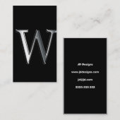 モノグラムW名刺 名刺 (正面/裏面)