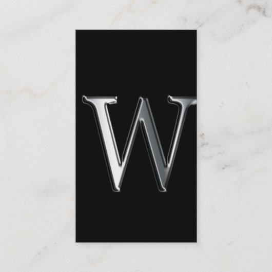 モノグラムW名刺 名刺 (正面)