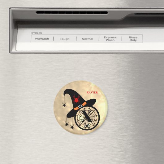 モノグラムXハロウィーンスカイウィッチスパイダーズ名磁石 マグネット (インサイチュ (食洗機))