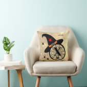 モノグラムXハロウィーンスカイウィッチスパイダーズ名 クッション (椅子)