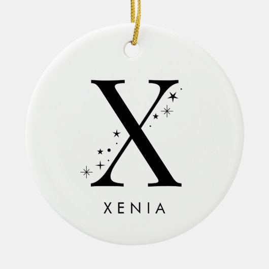 モノグラムX天名 セラミックオーナメント (正面)