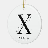 モノグラムX天名 セラミックオーナメント (左)