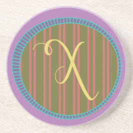 モノグラムX砂岩コースター コースター