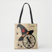 モノグラムX雲スカイウィッチスパイダーズ名オールオーバー トートバッグ (正面)