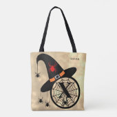 モノグラムX雲スカイウィッチスパイダーズ名オールオーバー トートバッグ (裏面)