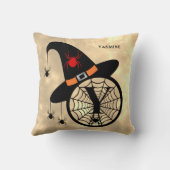 モノグラムYハロウィーンスカイウィッチスパイダーズ名 クッション (裏面)