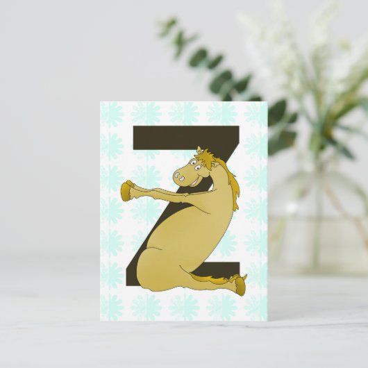 モノグラムZおもしろいポニカスタマイズー ポストカード (スタンド正面)