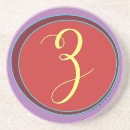 モノグラムZサンドストーンコースター コースター