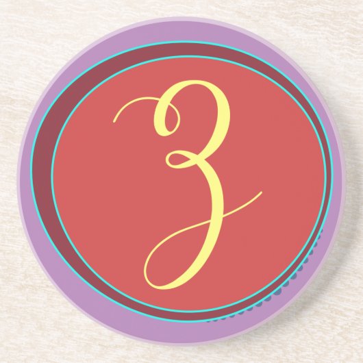 モノグラムZサンドストーンコースター コースター (正面)