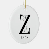 モノグラムZ天体の名前 セラミックオーナメント (右)