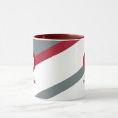 モノグラモダンストライプのム マグカップ (中央)