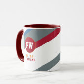 モノグラモダンストライプのム マグカップ (正面左)