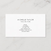 モノグラモダンミニマルムシンプル大理石 名刺 (裏面)