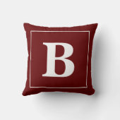 モノグラモダンミニマルムパーソナライズされた・フレーム クッション (裏面)