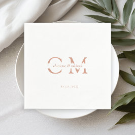 モノグラモダンミニマルム スタンダードカクテルナプキン