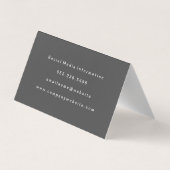 モノグラモダンムお洒落とスリム2 名刺 (裏面)