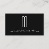 モノグラモダンムお洒落とスリム 名刺 (裏面)