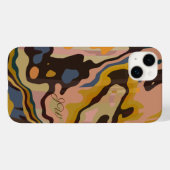 モノグラモダンムでマルベル化されたカスタム抽象芸術 Case-Mate iPhoneケース (裏面 (横))