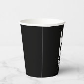 モノグラモダンムとネーム紙カップ 紙コップ (右)