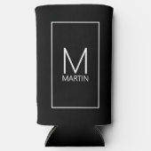 モノグラモダンムと名前のクーラーボックス スリム缶クーラー (正面)