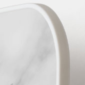 モノグラモダンムと名前のスクリプパーソナライズされたト ピックルボールラケット (左詳細)