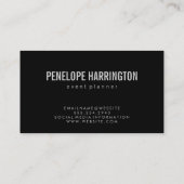 モノグラモダンムと紙吹雪エレガント 名刺 (裏面)