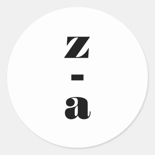 モノグラモダンムはっきりした白黒結婚封筒 ラウンドシール (正面)