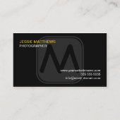 モノグラモダンムはっきりした 名刺 (裏面)