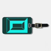 モノグラモダンムイニシャル文字O ラゲッジタグ (正面横)