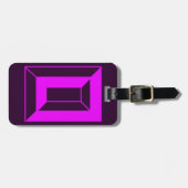 モノグラモダンムイニシャル文字O ラゲッジタグ (正面横)