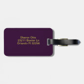 モノグラモダンムイニシャル文字O ラゲッジタグ (裏面横)