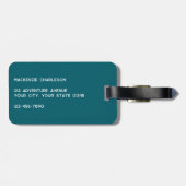 モノグラモダンムイニシャル ラゲッジタグ (裏面横)