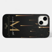 モノグラモダンムエレガントで金ゴールドを滴下 Case-Mate iPhoneケース (裏面 (横))