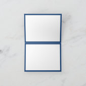 モノグラモダンムエレガントシックなスクリプト名 ノートカード (内部)