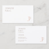 モノグラモダンムエレガントテンプレートプロフェッショナルブシ 名刺 (正面/裏面)